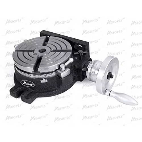 Assorts HV6 Rotary Table ?Alloy Steel & Brass 150 mm (6 Inch) 4 Slots
