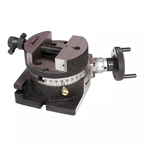 Assorts Rotary Table 100 mm (4 Inch) 4 Slots for Milling, Indexing, Axis Cutting