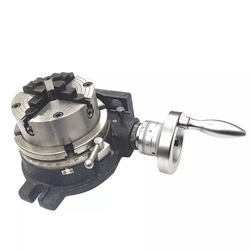 Assorts HV6 Rotary Table Tool Steel 150 mm (6 Inch) 125 mm 4 Jaw Independent Dog Chuck Morse MT2 Taper