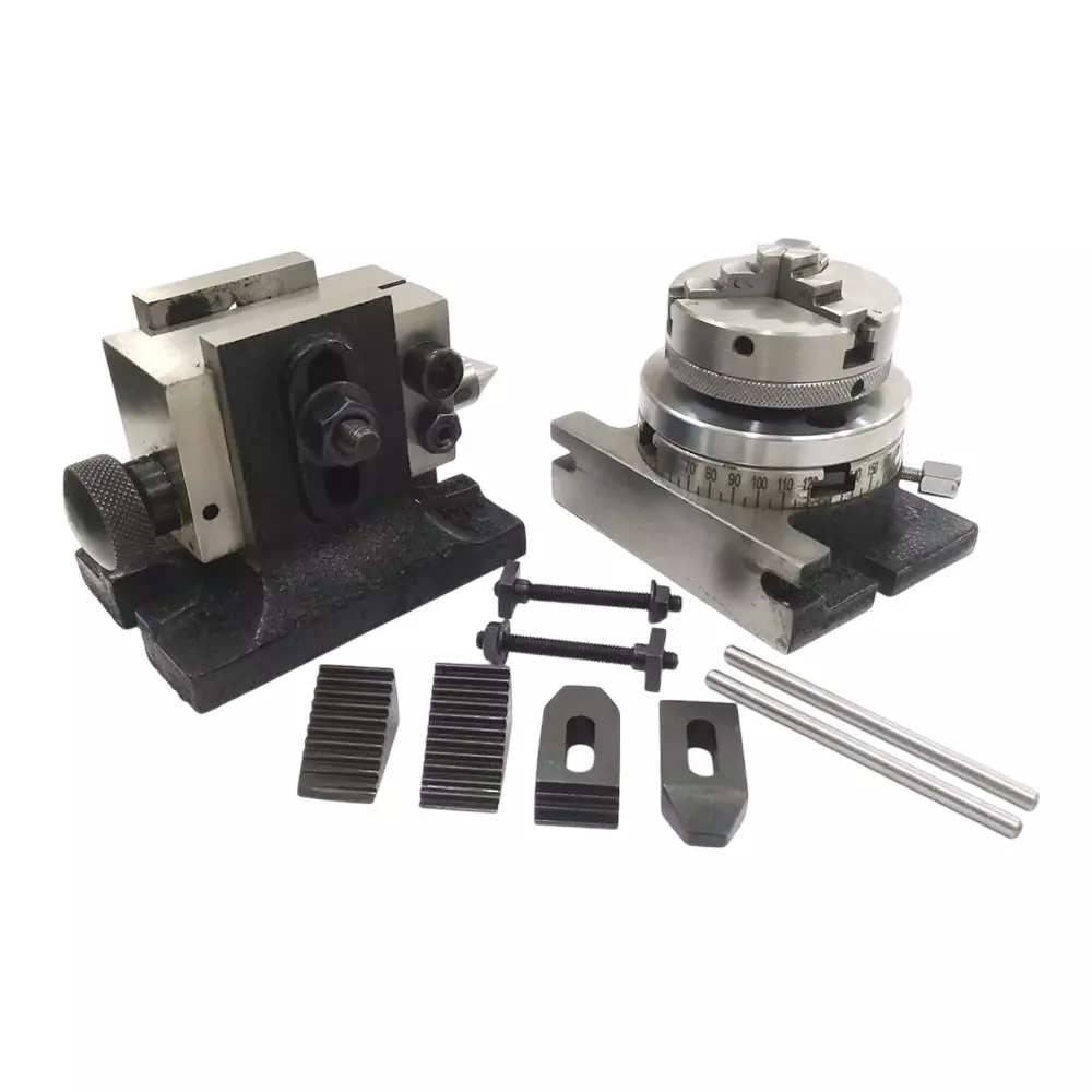 Assorts Rotary Table 80 mm (3 Inch) 65 mm 3 Jaw Self Centering Chuck