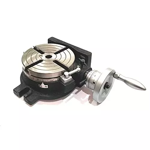 Assorts HV6 Rotary Table 150 mm Dia MT-2 bore 4 Slots for Milling Machine