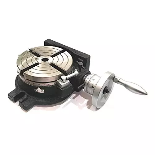 Assorts HV6 Rotary Table 150 mm Dia MT-2 bore 4 Slots for Milling Machine