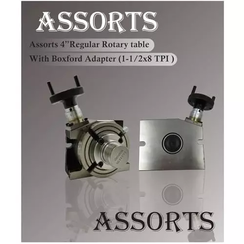 Assorts Rotary Table Cast Iron Tool steel 100 mm (4 Inch) for Milling, Indexing, Axis Cutting