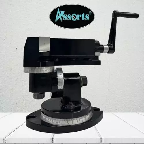 Assorts 3-Way Precision Universal Milling Machine Cast Iron 80 mm for Small to Medium-Sized Workpieces