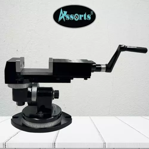 Assorts 3-Way Precision Universal Milling Machine Cast Iron 80 mm for Small to Medium-Sized Workpieces