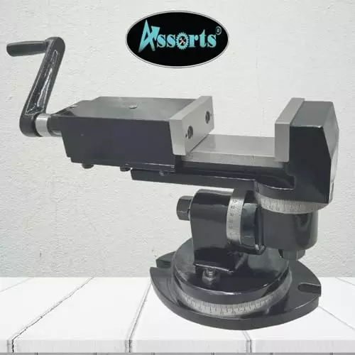 Assorts 3-Way Precision Universal Milling Machine Cast Iron 80 mm for Small to Medium-Sized Workpieces