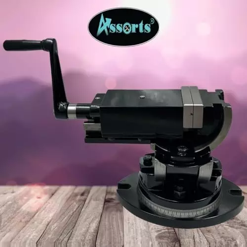 Assorts 3-Way Precision Milling Machine Cast Iron 80 mm for Small to Medium-Sized Workpieces