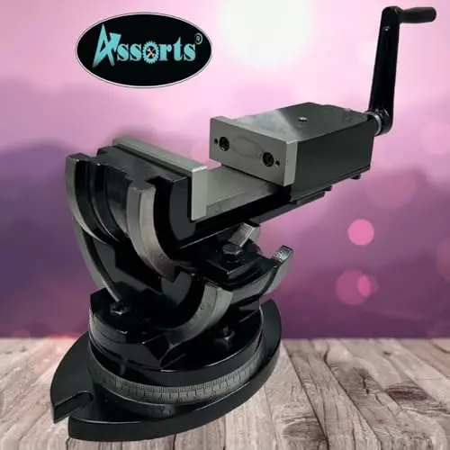 Assorts 3-Way Precision Milling Machine Cast Iron 80 mm for Small to Medium-Sized Workpieces