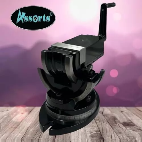 Assorts 3-Way Precision Milling Machine Cast Iron 80 mm for Small to Medium-Sized Workpieces