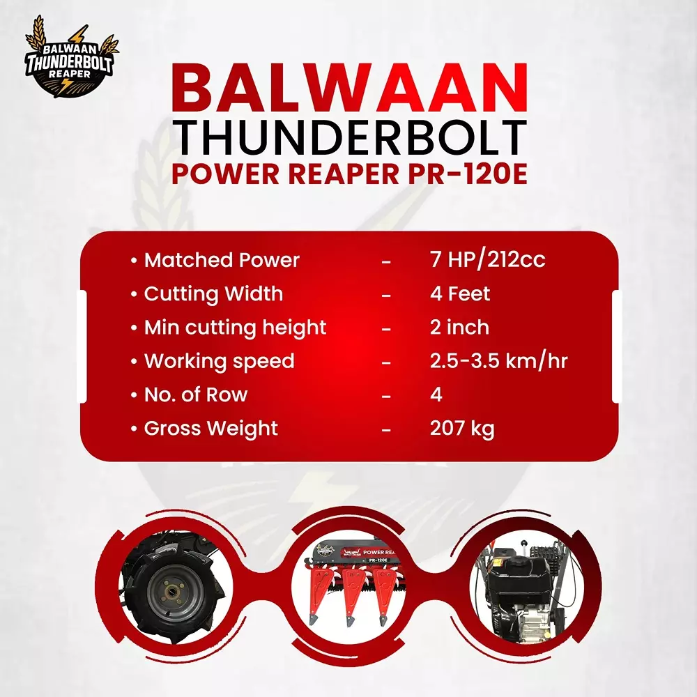 balwaan-power-reaper-with-4-stroke-petrol-engine-212-cc-displacement-and-2-inch-508-mm-cutting-height-pr-120e