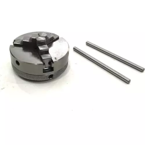 Assorts Tilting Rotary Table 80 mm (3 Inch) with 65 mm 3 Jaws Self Centering Chuck, Suitable Back Plate & T Nuts Bolts & Tailstock