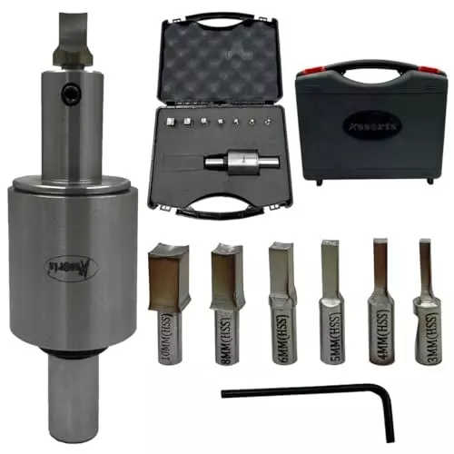Assorts Metric Rotary Broach Set Straight 12, 10, 8, 6, 5, 4, 3 mm Square Punch Size for Lathe Metalworking