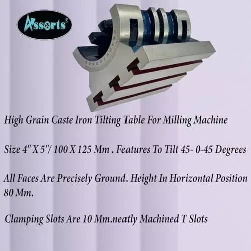 Assorts Tilting Table Cast Iron 100x125 mm (4x5 Inch)