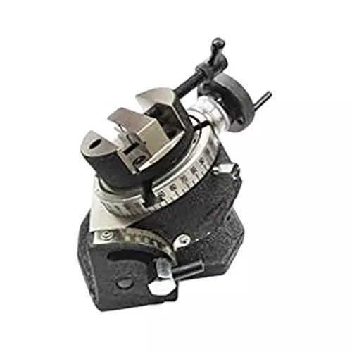 Assorts Quality Precision Tilting Milling Indexing Rotary Table 100 mm (4 Inch) with Round Vice (with 80 mm Round Vice)