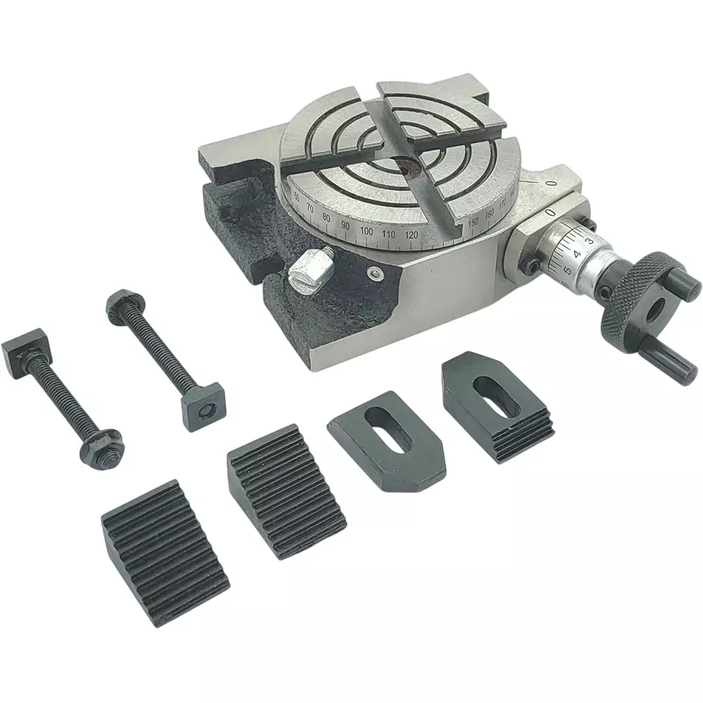 Assorts Regular Rotary Table 80 mm (3 Inch) with M6 Clamp Kit