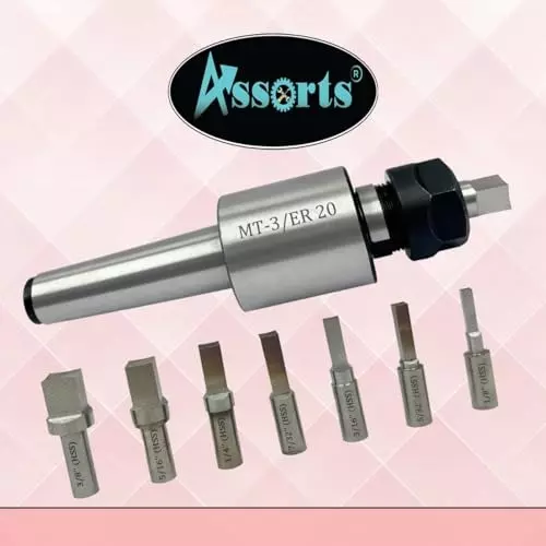 Assorts Rotary Broach Kit ER20 Adapter 3MT for CNC and Milling Operation