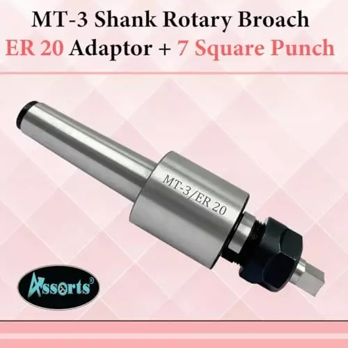 Assorts Rotary Broach Kit ER20 Adapter 3MT for CNC and Milling Operation