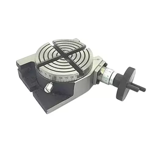 Buyohlic International Rotary Table Diameter 4 inch (100 mm) Regular and 4 Slots for Milling Machine, YM-A3MQ-KOKC