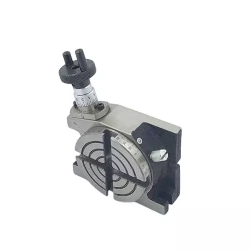 A.D INTERNATIONAL Rotary Milling Table Regular 4 Slot with 3 inch (80 mm) Diameter and 5/16 inch (7.9 mm) Slot Width, 9O-7VDE-M1PT