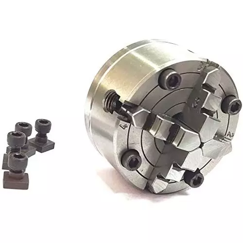 A.D INTERNATIONAL Rotary Table Size 3 inch (80 mm) 4 Jaw Chuck Size 70 mm and 3 Slots, K3-MBPP-4TKI