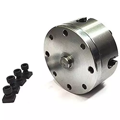 A.D INTERNATIONAL Rotary Table Size 3 inch (80 mm) 4 Jaw Chuck Size 70 mm and 3 Slots, K3-MBPP-4TKI
