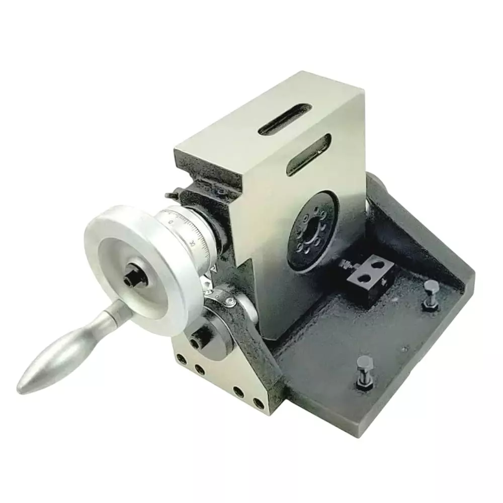 A.D INTERNATIONAL Tilting Rotary Table Horizontal-Vertical with 6 inch (150 mm) Table Diameter, 3 Slots and MT2 Bore, H2-LRAU-ZH4R