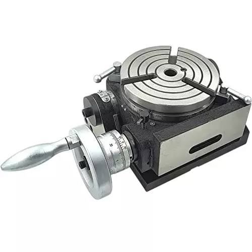 A.D INTERNATIONAL Tilting Rotary Table Horizontal-Vertical with 6 inch (150 mm) Table Diameter, 3 Slots and MT2 Bore, H2-LRAU-ZH4R