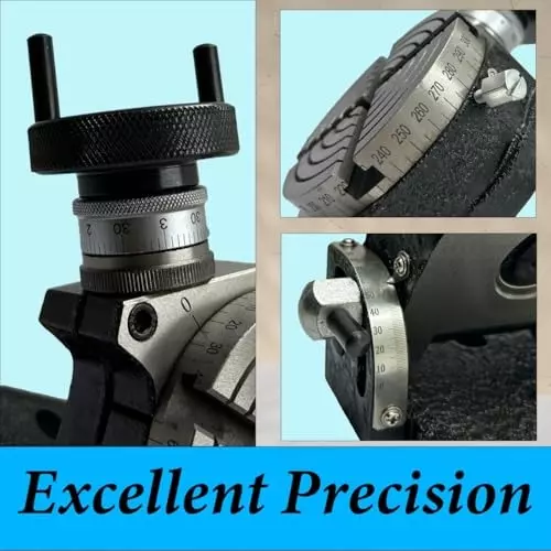 Assorts Quality Precision Tilting Milling Indexing Rotary Table 100 mm (4 Inch) with M6 Clamp Kit & Round Vice (with 80 mm Round Vice)