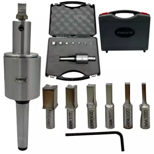 Assorts Metric Rotary Broach Set 2MT Shank M10x1.5 mm Drawbar Size for Lathe Metalworking
