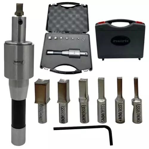 Assorts Metric Rotary Broach Set R8 Shank 11.11 mm UNF Drawbar Size for Lathe Metalworking
