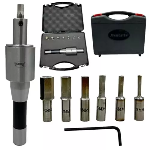 Assorts Metric Rotary Broach Set R8 11.11 mm (7/16 Inch) UNF Drawbar Size for Lathe Metalworking