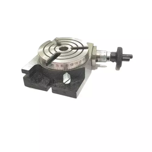 Assorts HV Rotary Milling Table Iron 80 mm (3 Inch) Size 65 mm Chuck Size 3 Jaws 3 Slots