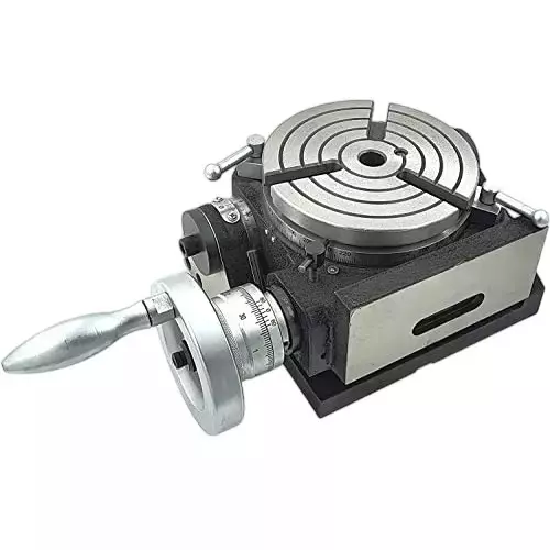 Buyohlic International Tilting Rotary Table Horizontal-Vertical with 6 inch (150 mm) Table Diameter, 3 Slots and MT2 Bore, H2-LRAU-ZH4R