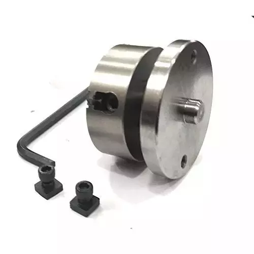 Buyohlic International Rotary Table Size 3 inch (80 mm) 4 Jaw Chuck Size 70 mm and 3 Slots, K3-MBPP-4TKI