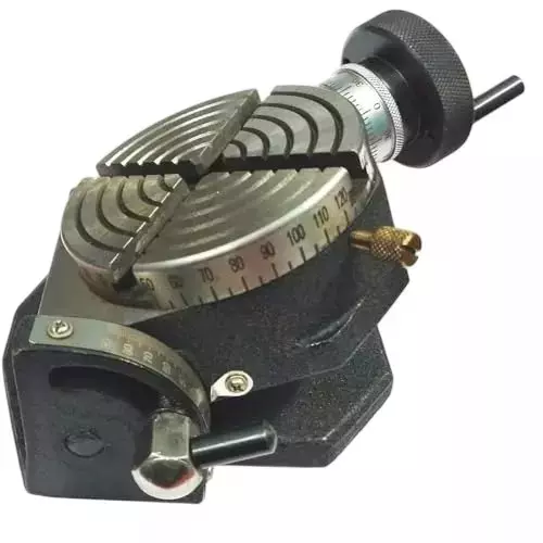 Buyohlic International Rotary Milling Table Tilting 4 Slot with Horizontal and Vertical Mounting and 4 inch (100 mm) Table Diameter, WE-I6FM-0QO4