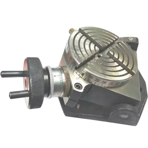 A.D INTERNATIONAL Rotary Milling Table Tilting 4 Slot with Horizontal and Vertical Mounting and 4 inch (100 mm) Table Diameter, WE-I6FM-0QO4