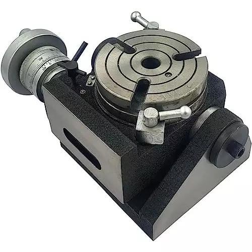 A.D INTERNATIONAL Rigid Precision HV4 Rotary Table Diameter 110 mm and 3 T Slots, 1L-EHLN-6SE2