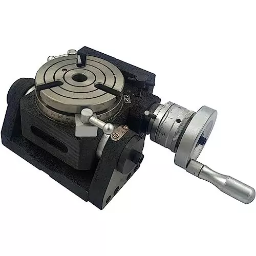 A.D INTERNATIONAL Rigid Precision HV4 Rotary Table Diameter 110 mm and 3 T Slots, 1L-EHLN-6SE2