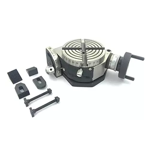 Assorts Tilting Rotary Table 100 mm (4 Inch) with M6 Clamp Kit