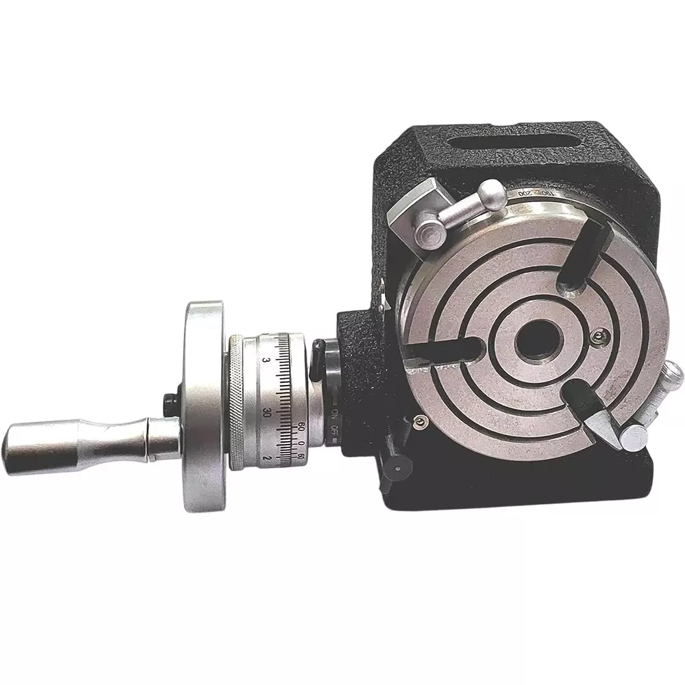 Assorts HV4 Rotary Table 110 mm (4 Inch) 3 Slots Caste Iron & Tool Steel