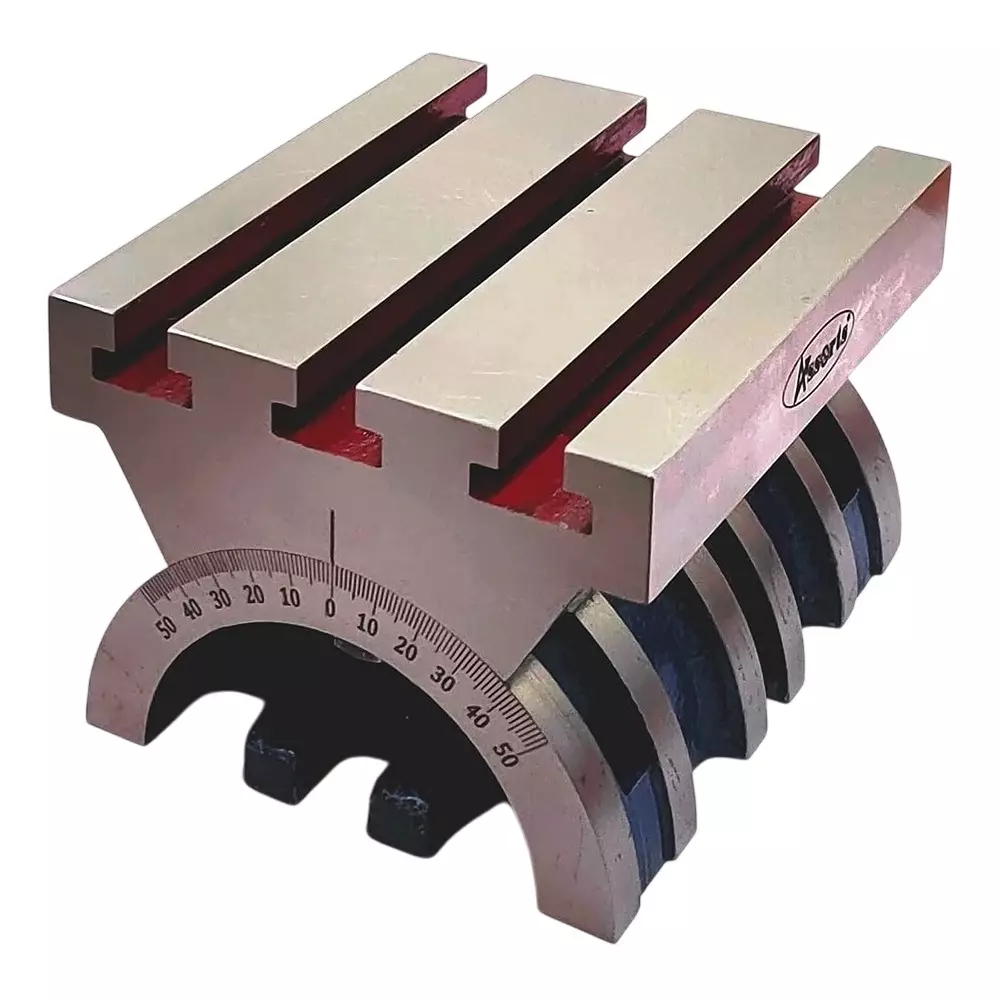 Assorts Tilting Milling Table Cast Iron Rectangular 100x125 mm Size
