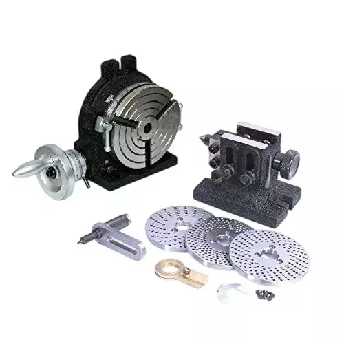 Buyohlic International HV6 Rotary Table Set with 3 Slots 150 mm Diameter, Divider Plate Set and Free Manual, NA-VR53-PXX1