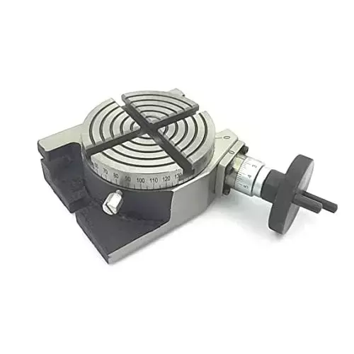 Buyohlic International Rotary Table Size 4 inch (100 mm) with M6 Clamp Kit for Milling Machine, BC-JDEZ-UUSC