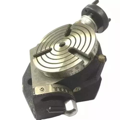 Buyohlic International Rotary Milling Table Tilting 3 Slot with Horizontal and Vertical Mounting and 4 inch (100 mm) Table Diameter, Z6-Z2YJ-PHBP