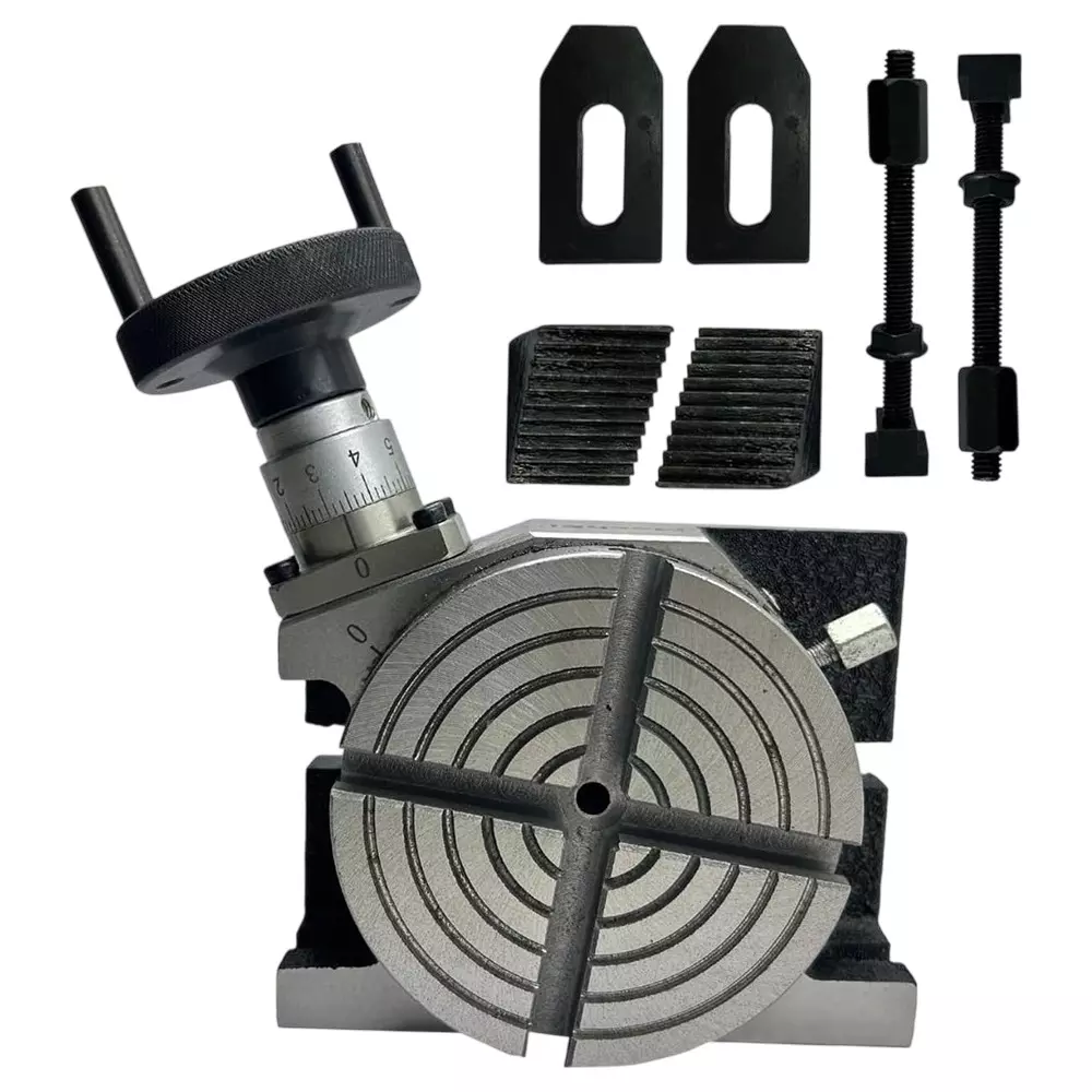 Assorts Regular Rotary Table 100 mm (4 Inch) with M6 Clamp Kit