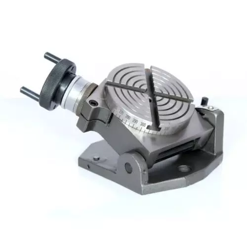 Assorts Tilting Rotary Table 100 mm (4 Inch) 80 mm Independent Chuck 4 Jaws