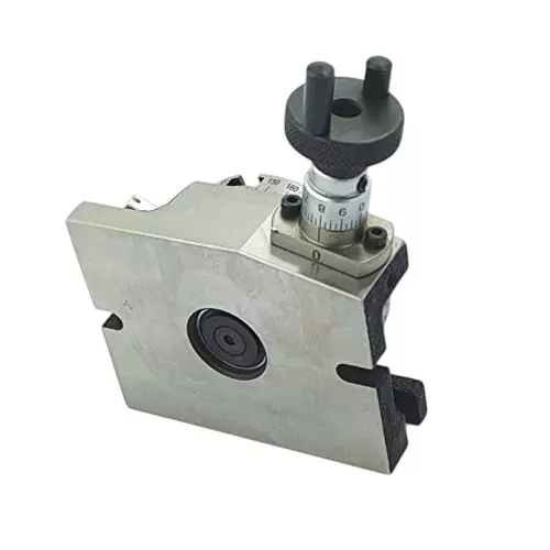A.D INTERNATIONAL Rotary Table Size 3 inch (80 mm) with M6 Clamp Kit for Milling Machine, 4V-JVFV-Z78I