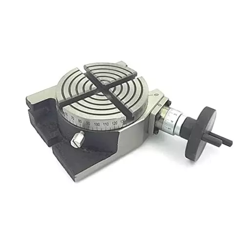 A.D INTERNATIONAL Rotary Table Size 4 inch (100 mm) with M6 Clamp Kit for Milling Machine, BC-JDEZ-UUSC