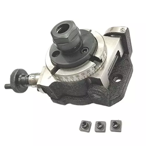 Assorts Tilting Rotary Table 80 mm (3 Inch) with ER20 Collet Adaptor-Milling, Engineering Tools
