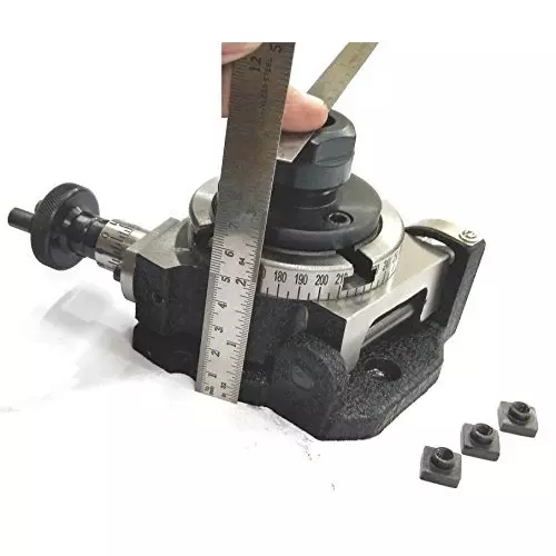 Assorts Tilting Rotary Table 80 mm (3 Inch) with ER20 Collet Adaptor-Milling, Engineering Tools
